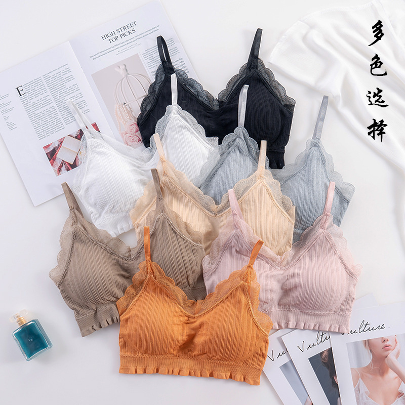 Lace Bralette Set - Bra Push Up Lingerie seksi 3D,