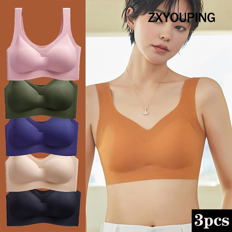 Full Coverage Bra - Bra olahraga seksi, 3 buah, Bra