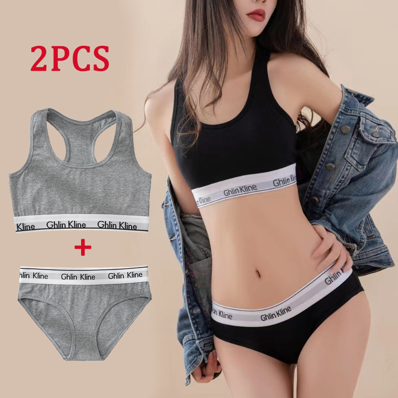 T Shirt Bra Seamless - 2 potong pakaian dalam Ghlin Kline