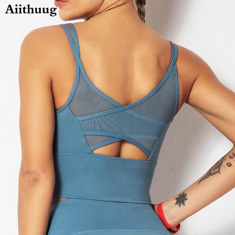 Aiithuug Bra Yoga Kemeja Kebug - Sports Bra Racerback ulasan dan harga