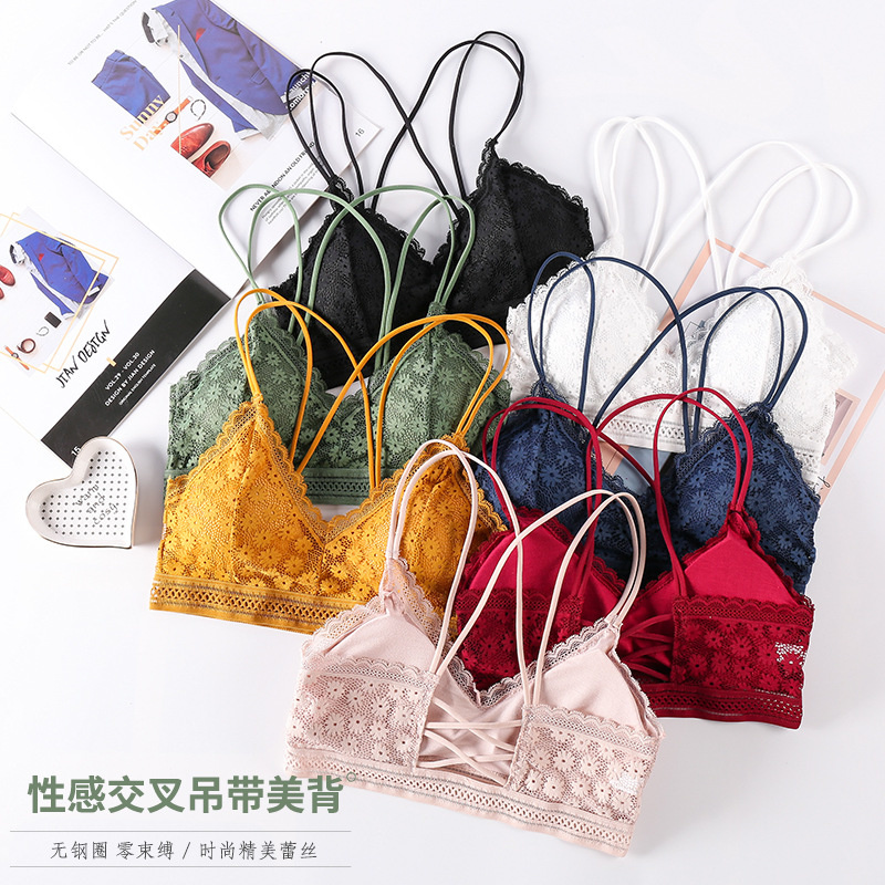 3D Seksi Pakaian Dalam Wanita  - Lace Bralette Set ulasan dan harga